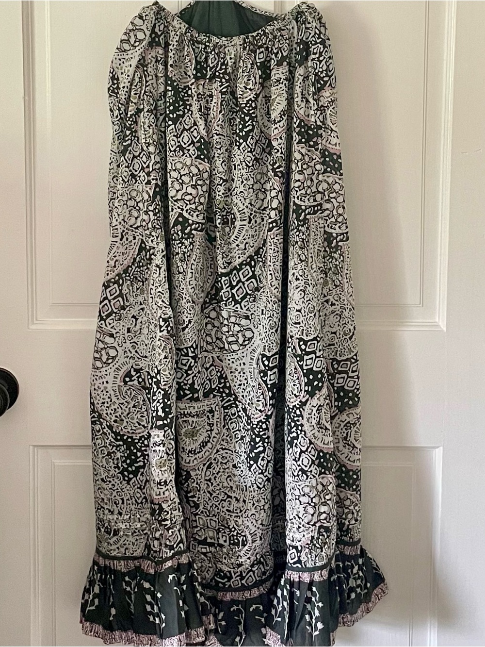 Cleobella Josephine Ankle Dress in charcoal paisley geo print - Picture 8 of 8